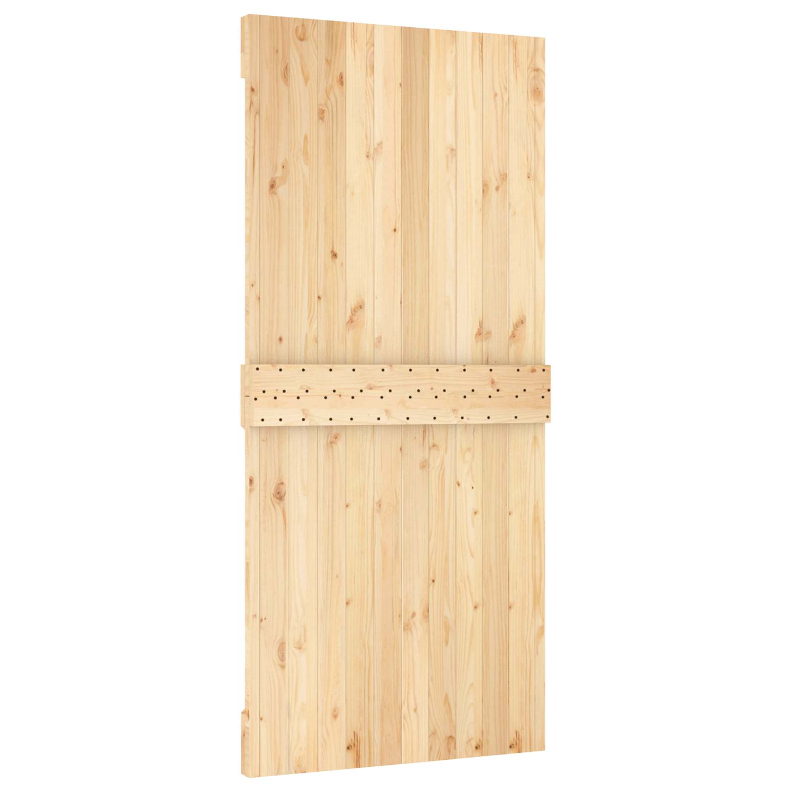 Συρόμενη Πόρτα Φυσικό και Λευκό 95 x 210 cm - Pakobazaar