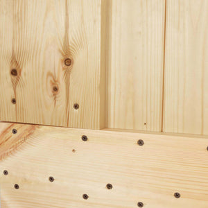 Συρόμενη Πόρτα Φυσικό και Μαύρο 85 x 210 cm