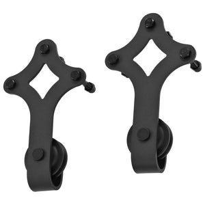 Συρόμενη Πόρτα Φυσικό και Μαύρο 85 x 210 cm - Pakobazaar