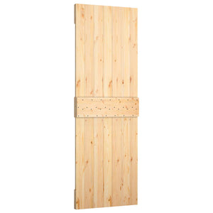 Συρόμενη Πόρτα Φυσικό και Λευκό 70 x 210 cm - Pakobazaar