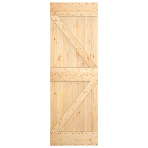 Συρόμενη Πόρτα Φυσικό και Λευκό 70 x 210 cm - Pakobazaar