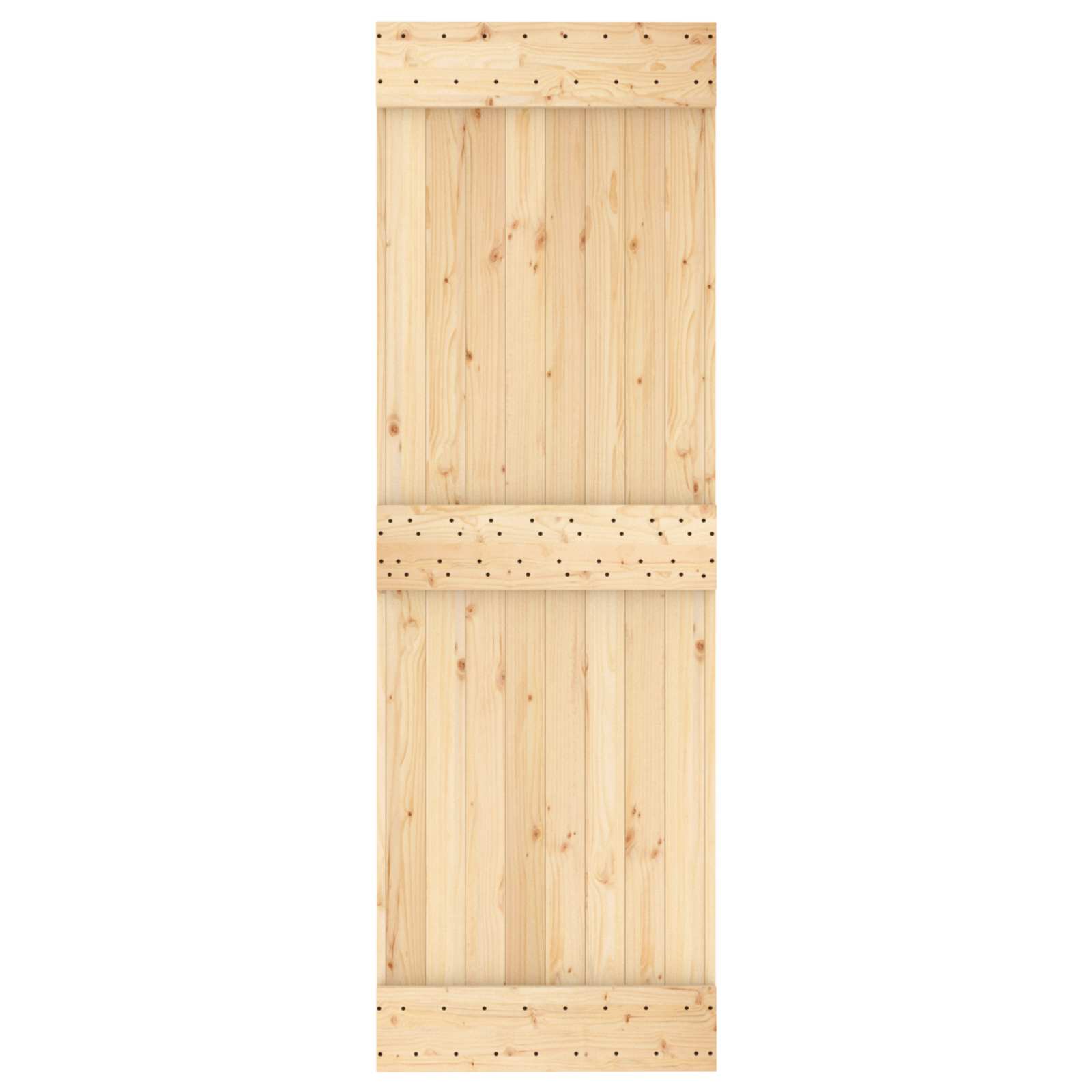 Συρόμενη Πόρτα Φυσικό και Λευκό 70 x 210 cm - Pakobazaar