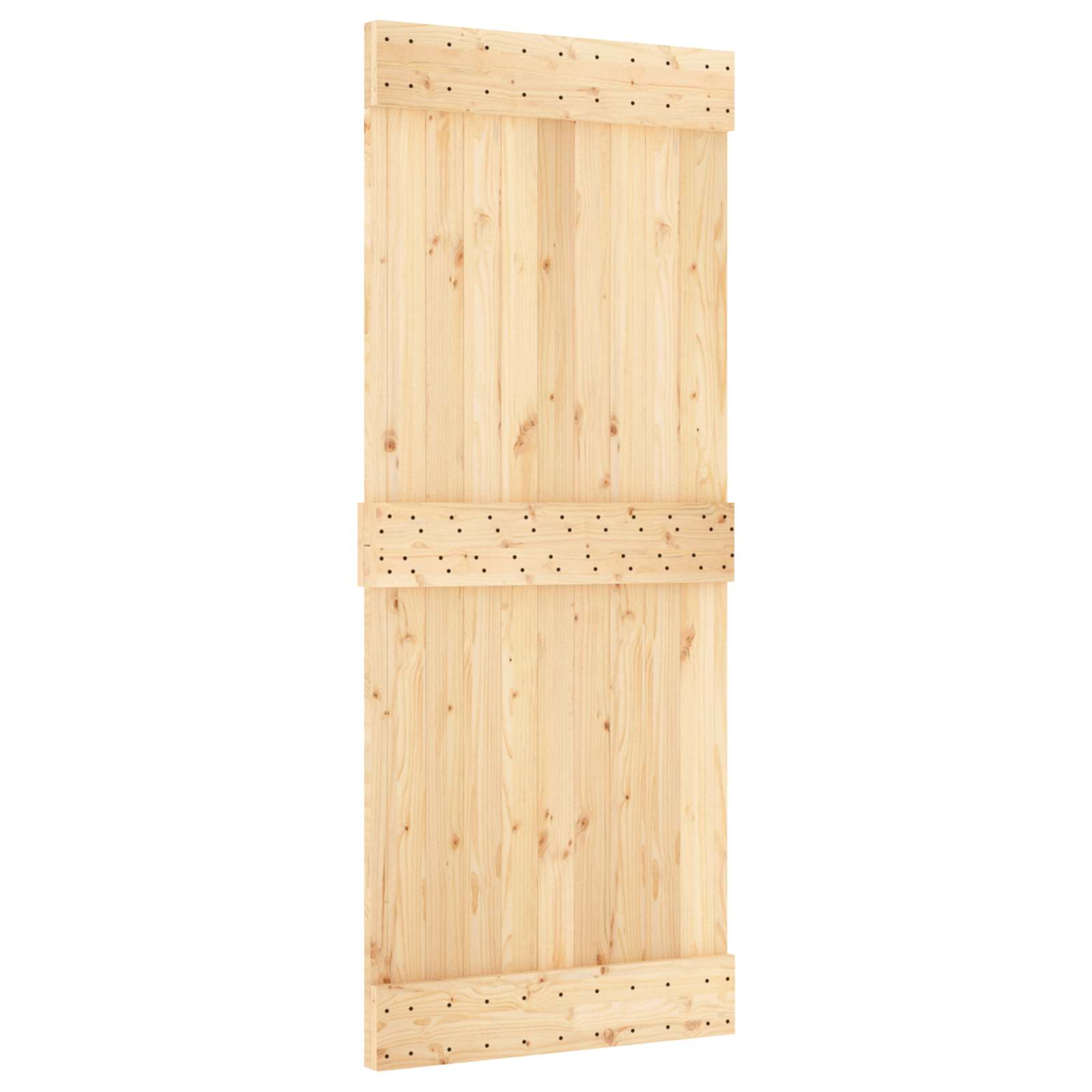 Συρόμενη Πόρτα Φυσικό και Λευκό 85 x 210 cm