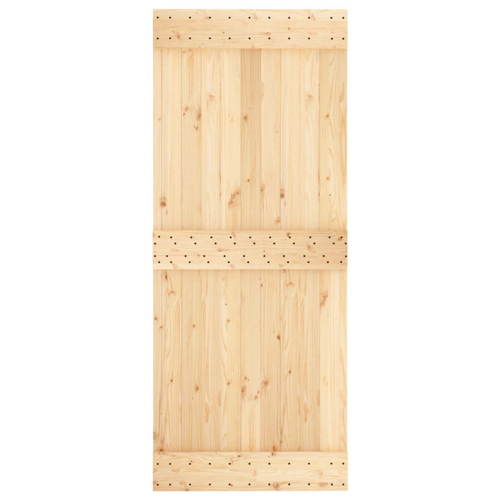 Συρόμενη Πόρτα Φυσικό και Λευκό 85 x 210 cm