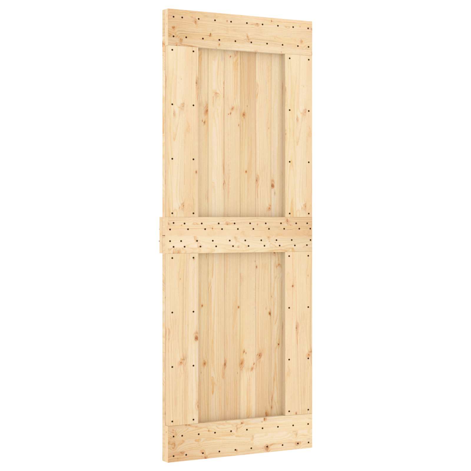 Συρόμενη Πόρτα Φυσικό και Λευκό 80 x 210 cm
