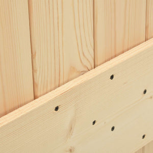 Συρόμενη Πόρτα NARVIK Φυσικό και Μαύρο 80 x 210 εκ (152,5 εκ) - Pakobazaar