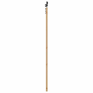 Συρόμενη Πόρτα Φυσικό και Μαύρο 86 x 198,5 cm Μασίφ Ξύλο Πεύκου - Pakobazaar
