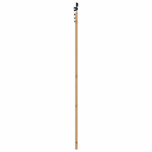 Συρόμενη Πόρτα Φυσικό και Μαύρο 86 x 211 cm Μασίφ Ξύλο Πεύκου - Pakobazaar