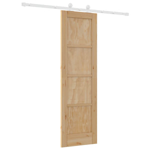 Συρόμενη Πόρτα Φυσικό και Λευκό 61 x 198,5 εκ. - Pakobazaar