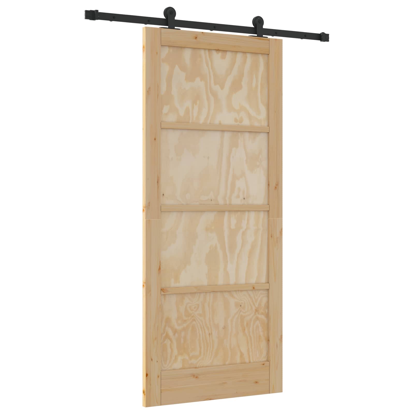 Συρόμενη Πόρτα ORKDAL Φυσικό 86 x 198,5 cm Μασίφ Ξύλο Πεύκου - Pakobazaar