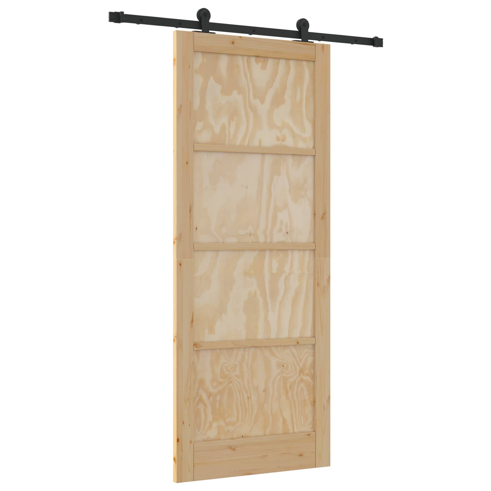 Συρόμενη Πόρτα ORKDAL Φυσικό 86 x 211 cm Μασίφ Ξύλο Πεύκου - Pakobazaar
