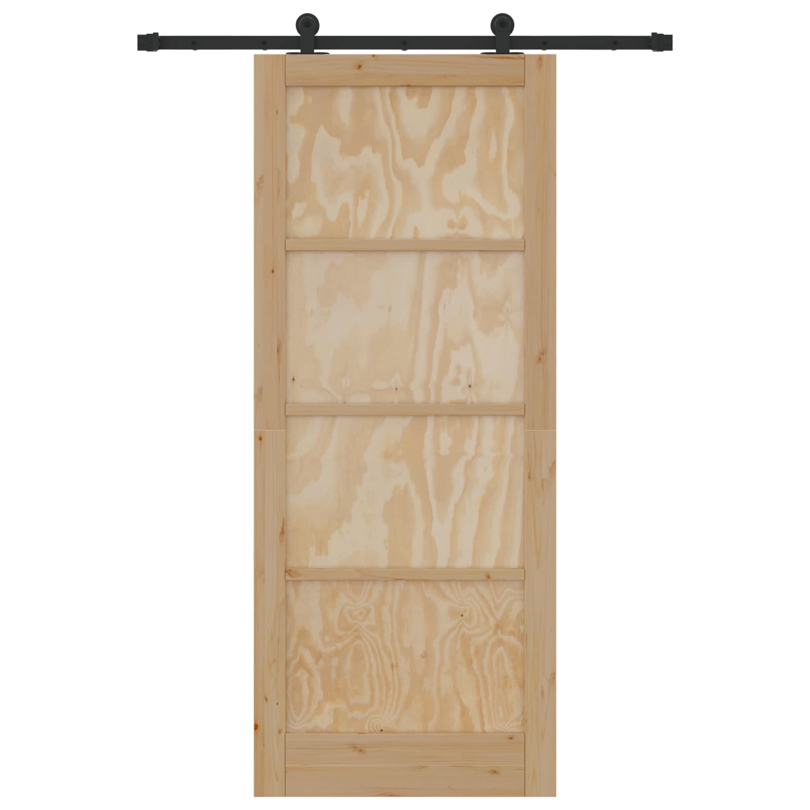 Συρόμενη Πόρτα ORKDAL Φυσικό 86 x 211 cm Μασίφ Ξύλο Πεύκου - Pakobazaar