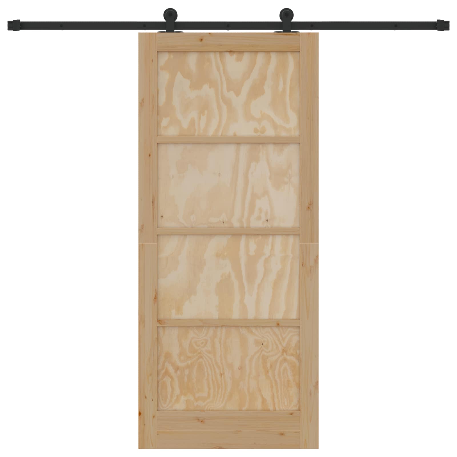 Συρόμενη Πόρτα ORKDAL Φυσικό 86 x 198,5 cm Μασίφ Ξύλο Πεύκου - Pakobazaar