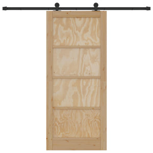 Συρόμενη Πόρτα ORKDAL Φυσικό 86 x 198,5 cm Μασίφ Ξύλο Πεύκου - Pakobazaar