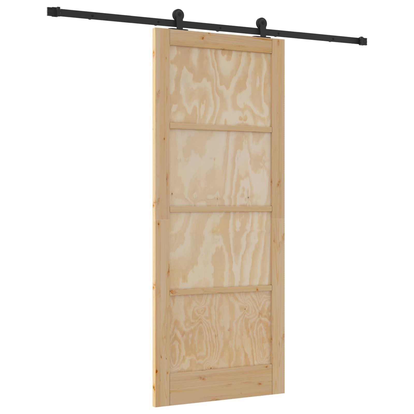 Συρόμενη Πόρτα ORKDAL Φυσικό 86 x 211 cm Μασίφ Ξύλο Πεύκου - Pakobazaar