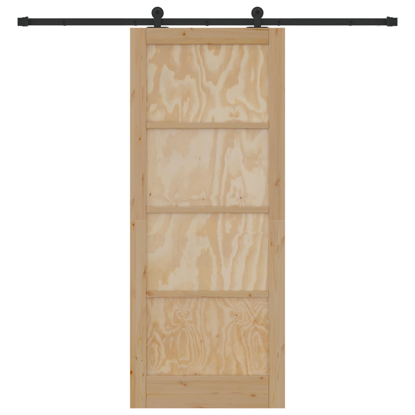 Συρόμενη Πόρτα ORKDAL Φυσικό 86 x 211 cm Μασίφ Ξύλο Πεύκου - Pakobazaar
