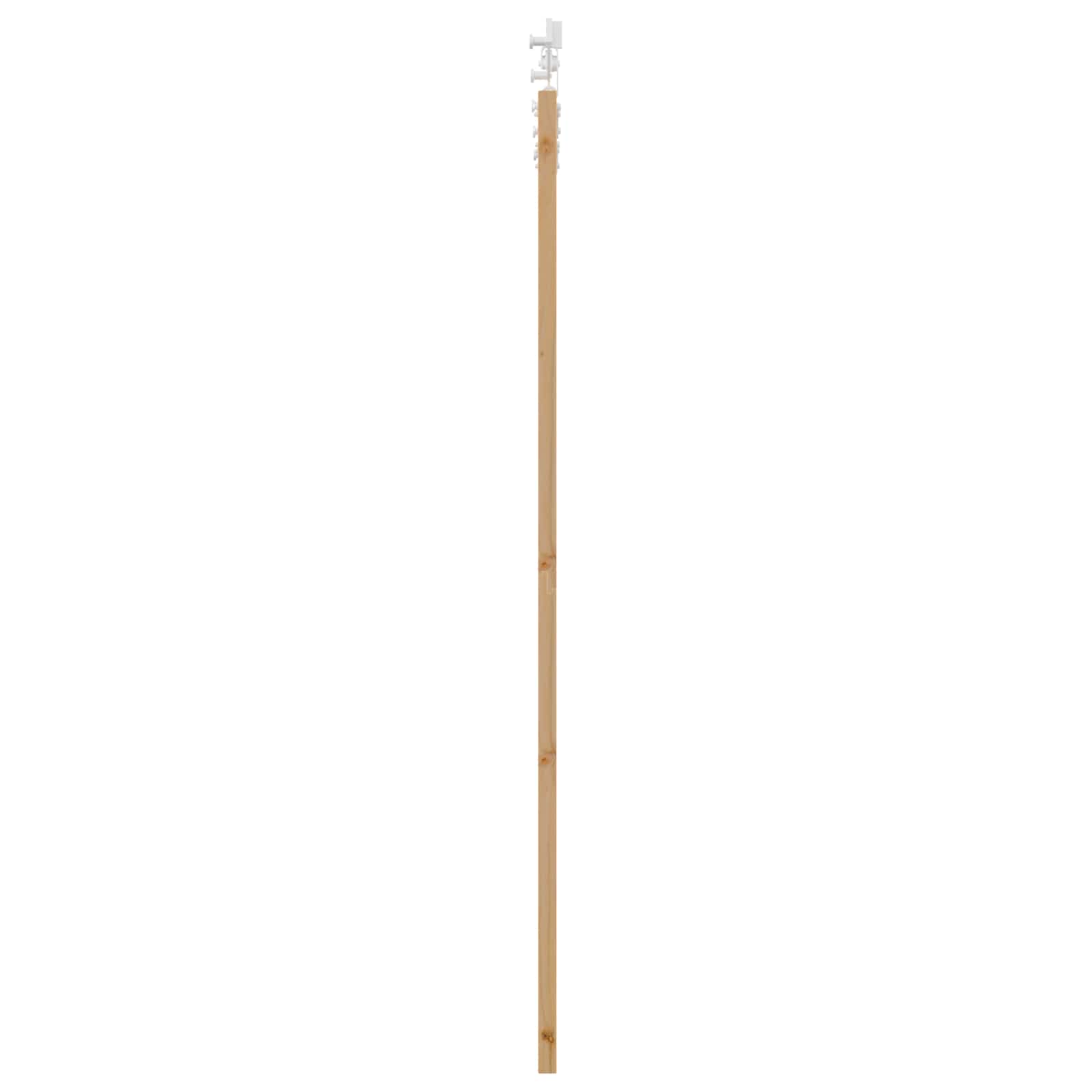 Συρόμενη Πόρτα Φυσικό και Λευκό 86 x 198,5 cm Μασίφ Ξύλο Πεύκου - Pakobazaar