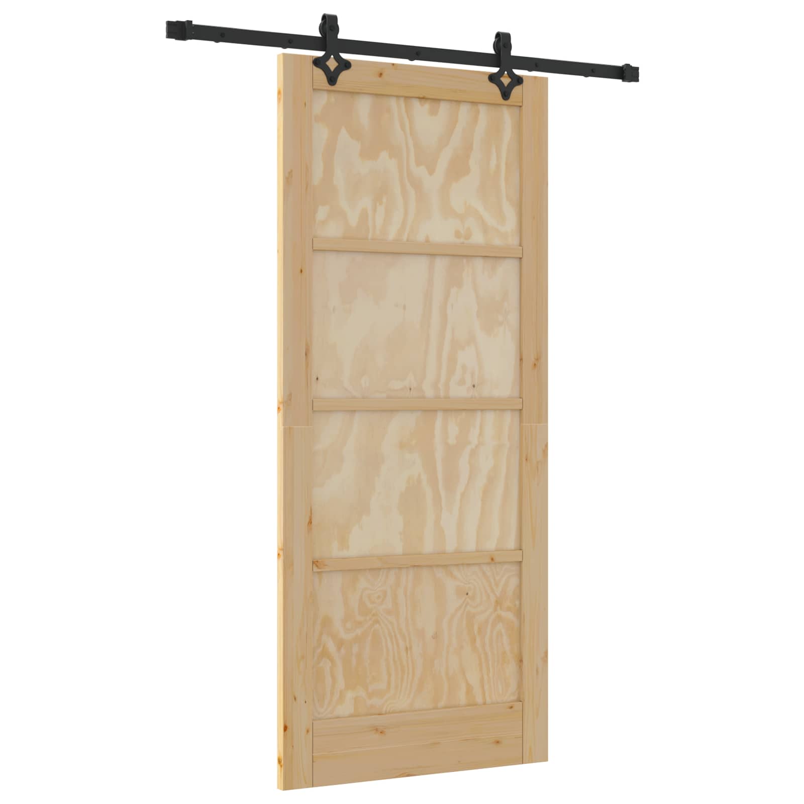 Συρόμενη Πόρτα ORKDAL Φυσικό 86 x 198,5 cm Μασίφ Ξύλο Πεύκου - Pakobazaar