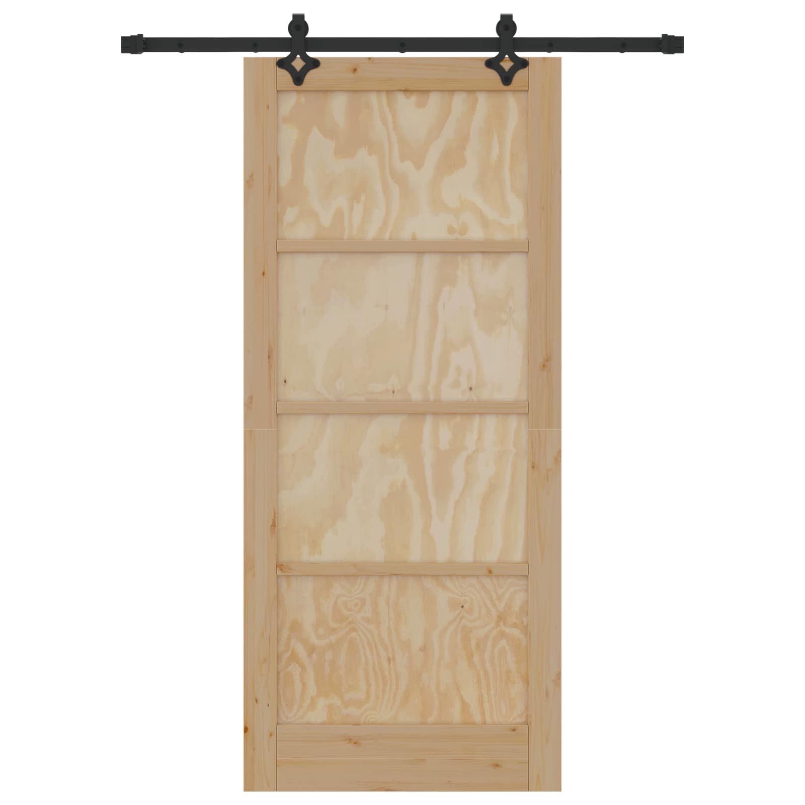 Συρόμενη Πόρτα ORKDAL Φυσικό 86 x 198,5 cm Μασίφ Ξύλο Πεύκου - Pakobazaar