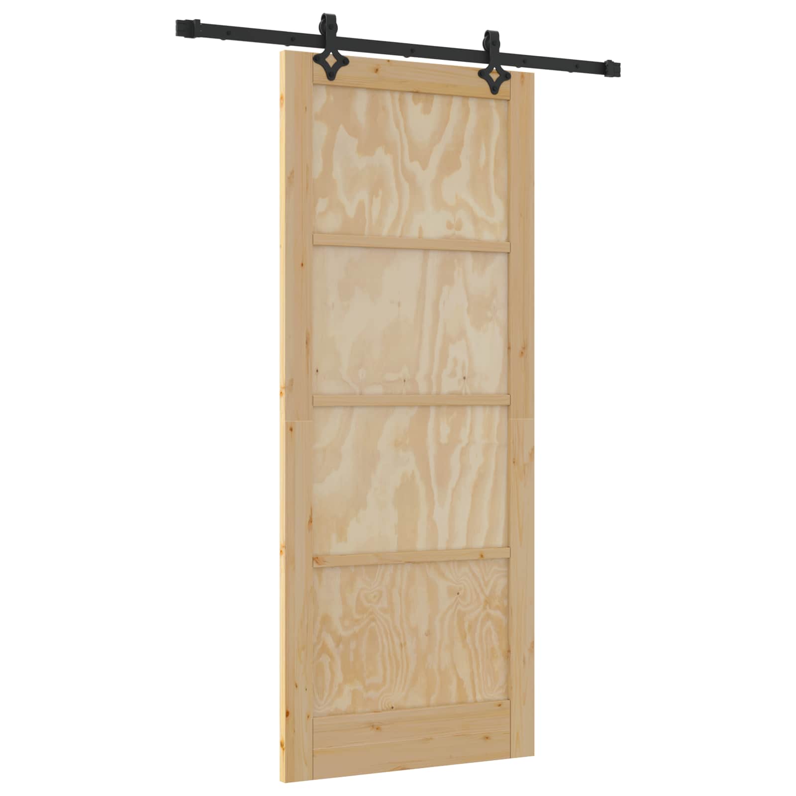 Συρόμενη Πόρτα ORKDAL Φυσικό 86 x 211 cm Μασίφ Ξύλο Πεύκου - Pakobazaar