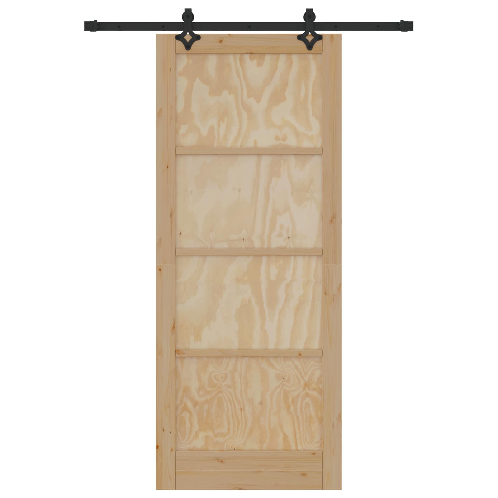 Συρόμενη Πόρτα ORKDAL Φυσικό 86 x 211 cm Μασίφ Ξύλο Πεύκου - Pakobazaar