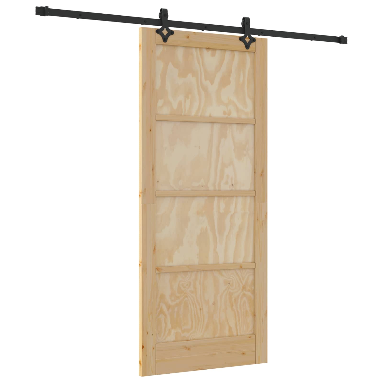 Συρόμενη Πόρτα ORKDAL Φυσικό 86 x 198,5 cm Μασίφ Ξύλο Πεύκου - Pakobazaar