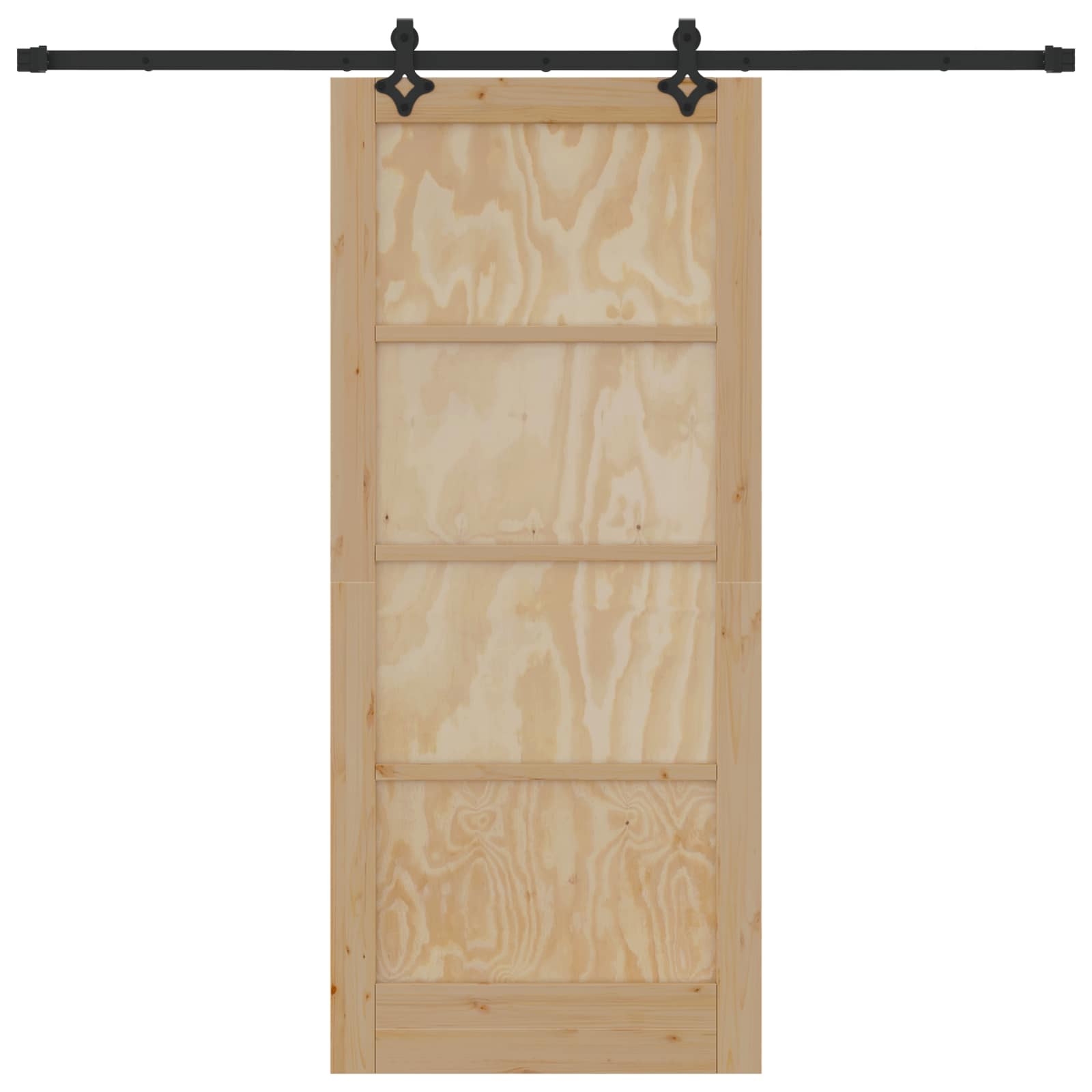 Συρόμενη Πόρτα ORKDAL Φυσικό 86 x 198,5 cm Μασίφ Ξύλο Πεύκου - Pakobazaar