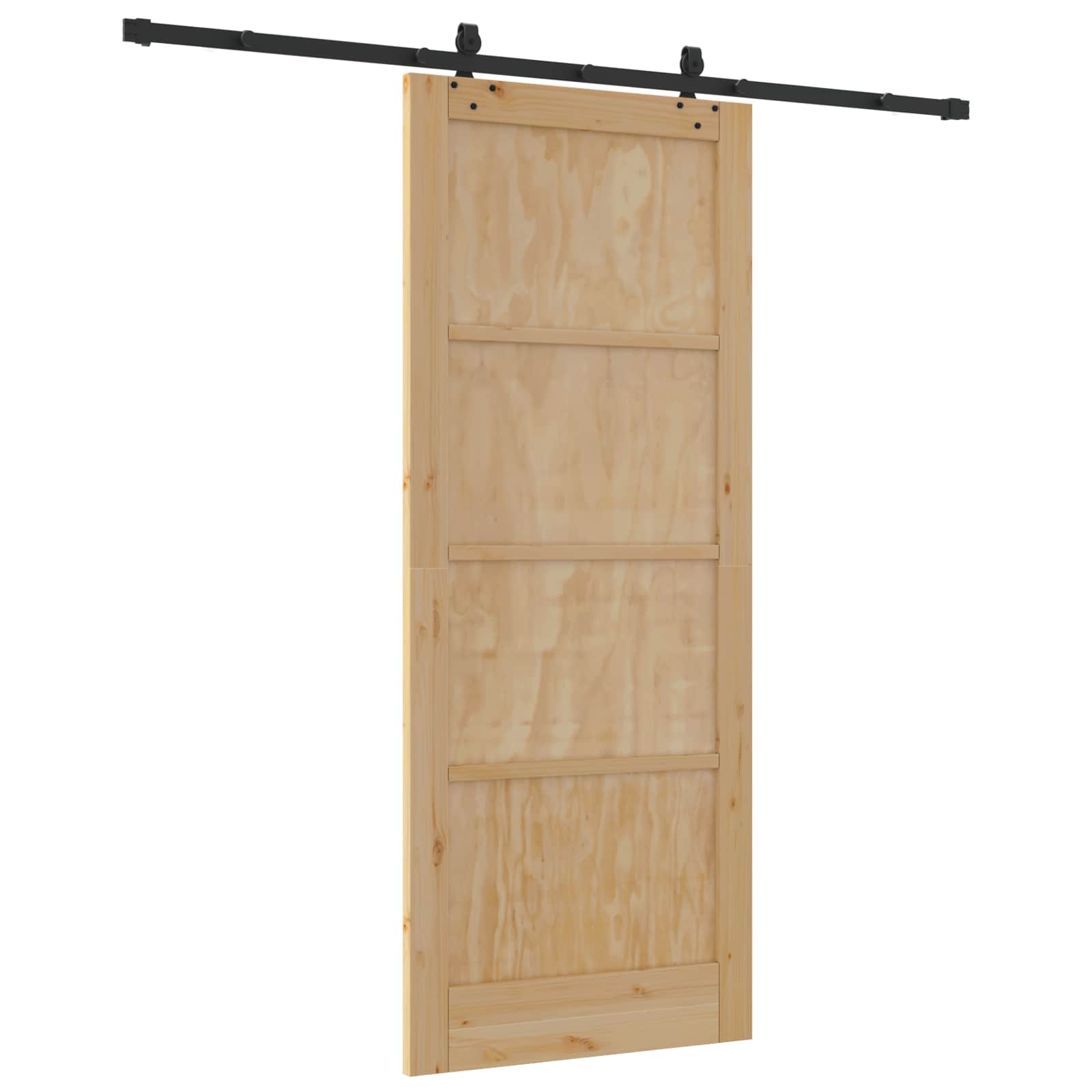Συρόμενη Πόρτα ORKDAL Φυσικό 86 x 211 cm Μασίφ Ξύλο Πεύκου - Pakobazaar
