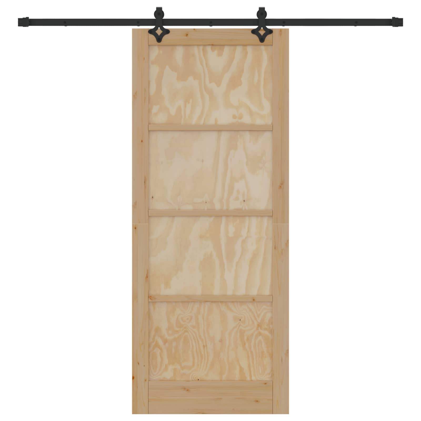Συρόμενη Πόρτα ORKDAL Φυσικό 86 x 211 cm Μασίφ Ξύλο Πεύκου - Pakobazaar