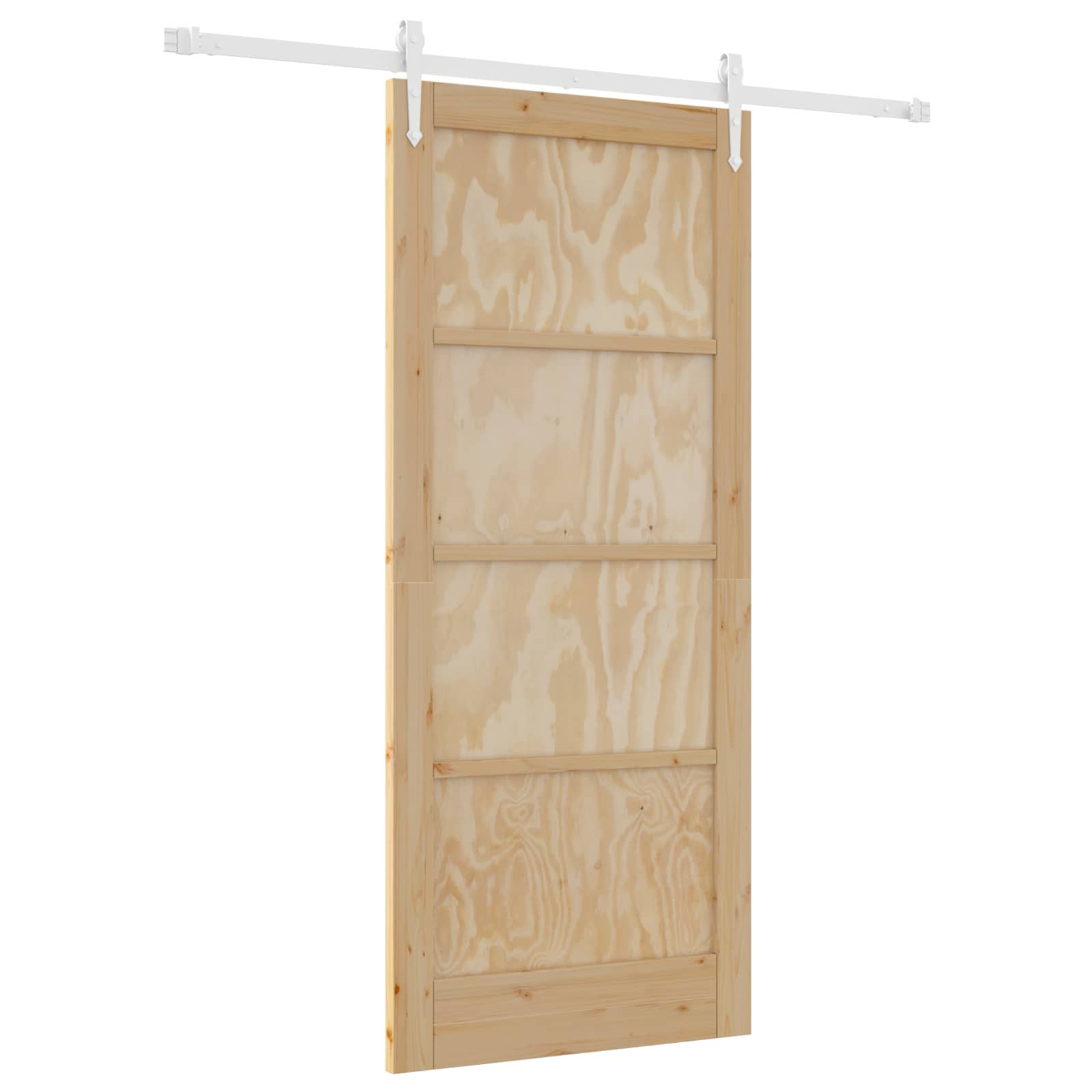 Συρόμενη Πόρτα ORKDAL Φυσικό και Λευκό 86 x 198,5 cm - Pakobazaar