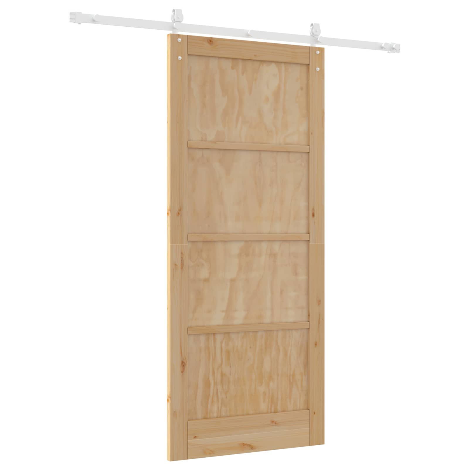 Συρόμενη Πόρτα ORKDAL Φυσικό και Λευκό 86 x 198,5 cm - Pakobazaar