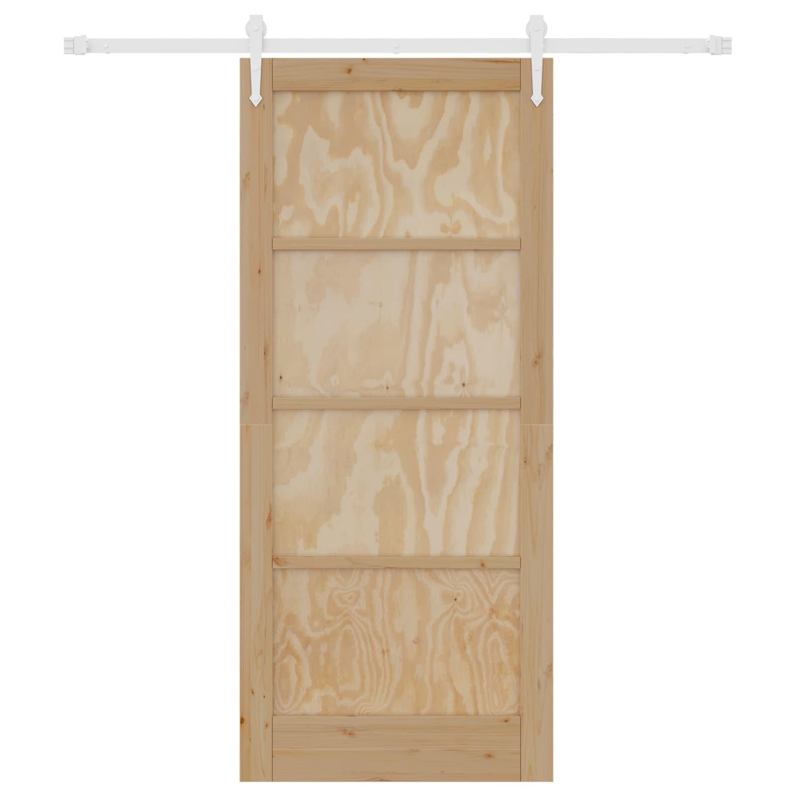 Συρόμενη Πόρτα ORKDAL Φυσικό και Λευκό 86 x 198,5 cm - Pakobazaar