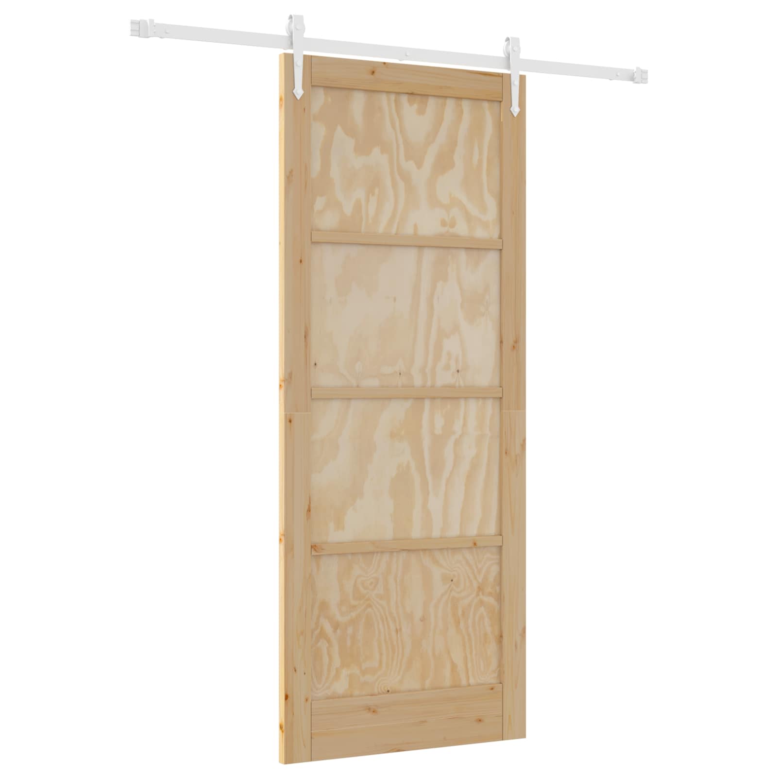 Συρόμενη Πόρτα ORKDAL Φυσικό και Λευκό 86 x 211 cm - Pakobazaar