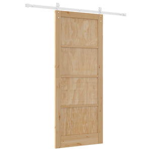 Συρόμενη Πόρτα ORKDAL Φυσικό και Λευκό 86 x 211 cm - Pakobazaar