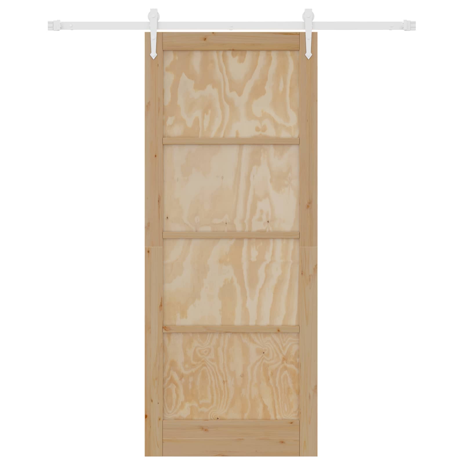 Συρόμενη Πόρτα ORKDAL Φυσικό και Λευκό 86 x 211 cm - Pakobazaar