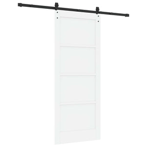 Συρόμενη Πόρτα ORKDAL Λευκό και Μαύρο 83 x 202 εκ. - Pakobazaar