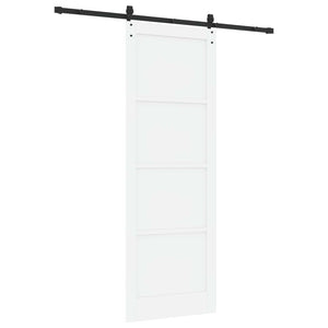 Συρόμενη Πόρτα ORKDAL Λευκό και Μαύρο 83 x 232 εκ. - Pakobazaar