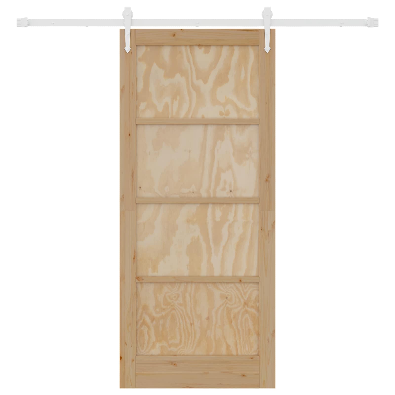 Συρόμενη Πόρτα ORKDAL Φυσικό και Λευκό 86 x 198,5 cm - Pakobazaar