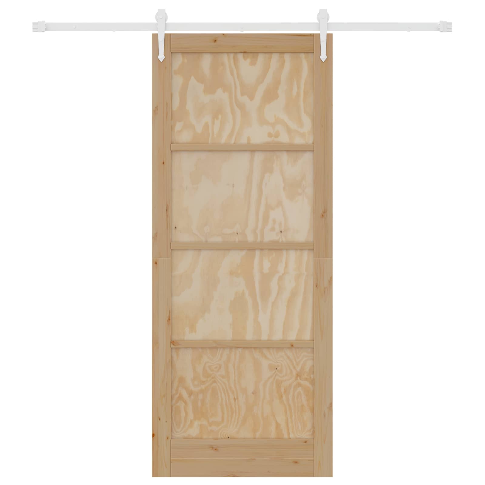 Συρόμενη Πόρτα ORKDAL Φυσικό και Λευκό 86 x 211 cm - Pakobazaar