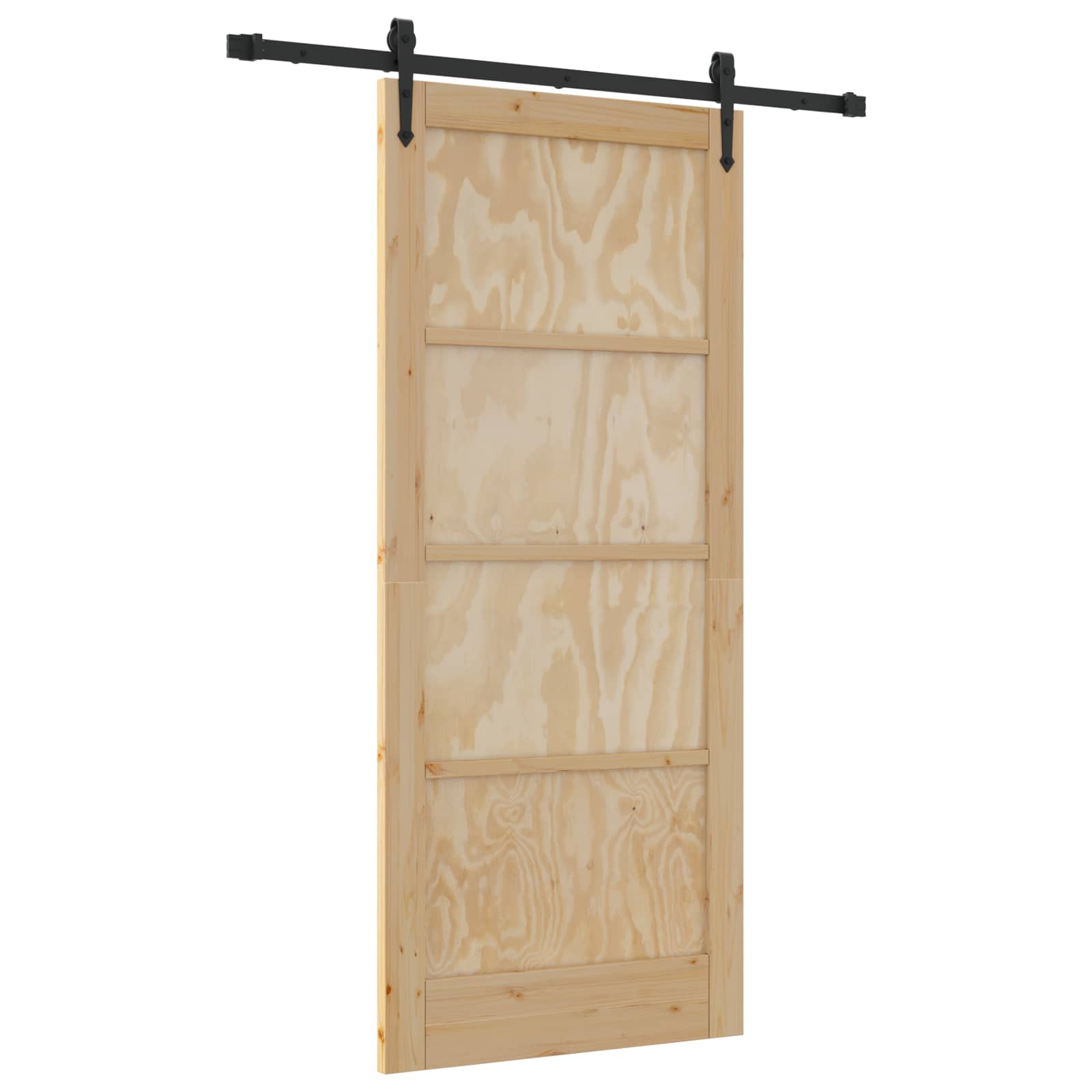 Συρόμενη Πόρτα ORKDAL Φυσικό 86 x 198,5 cm Μασίφ Ξύλο Πεύκου - Pakobazaar