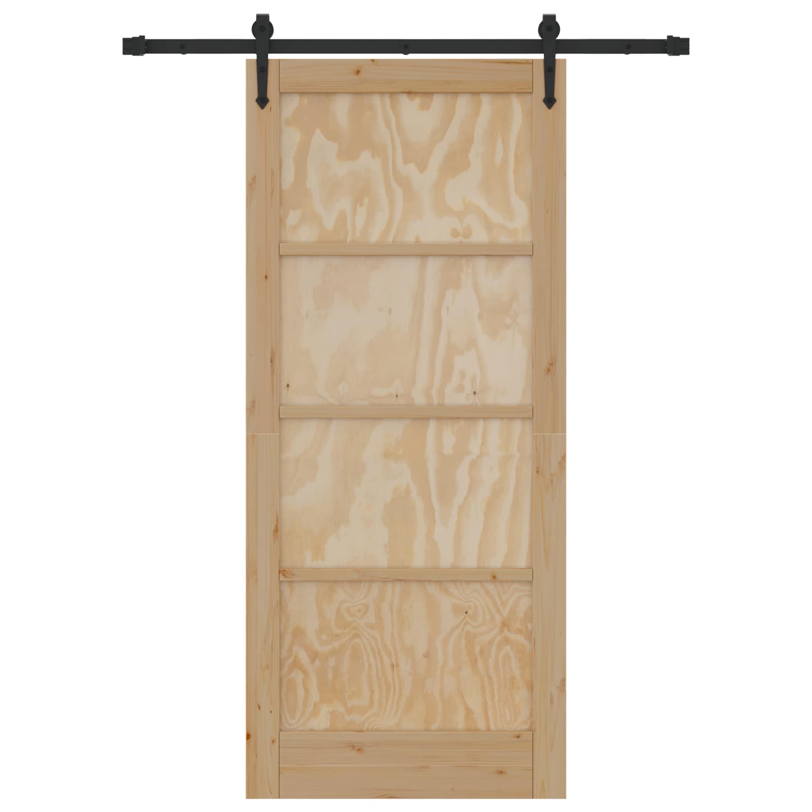 Συρόμενη Πόρτα ORKDAL Φυσικό 86 x 198,5 cm Μασίφ Ξύλο Πεύκου - Pakobazaar