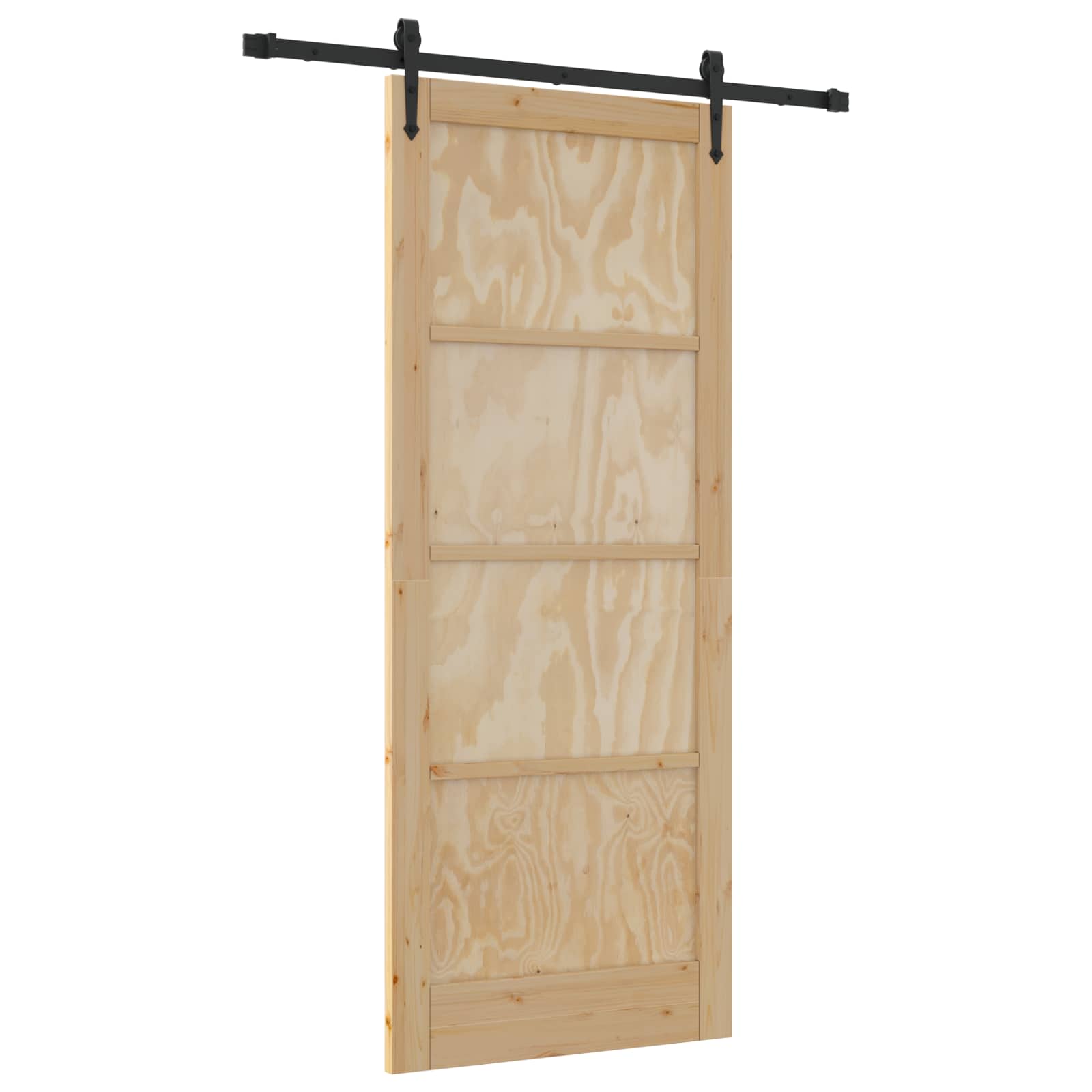 Συρόμενη Πόρτα ORKDAL Φυσικό 86 x 211 cm Μασίφ Ξύλο Πεύκου - Pakobazaar