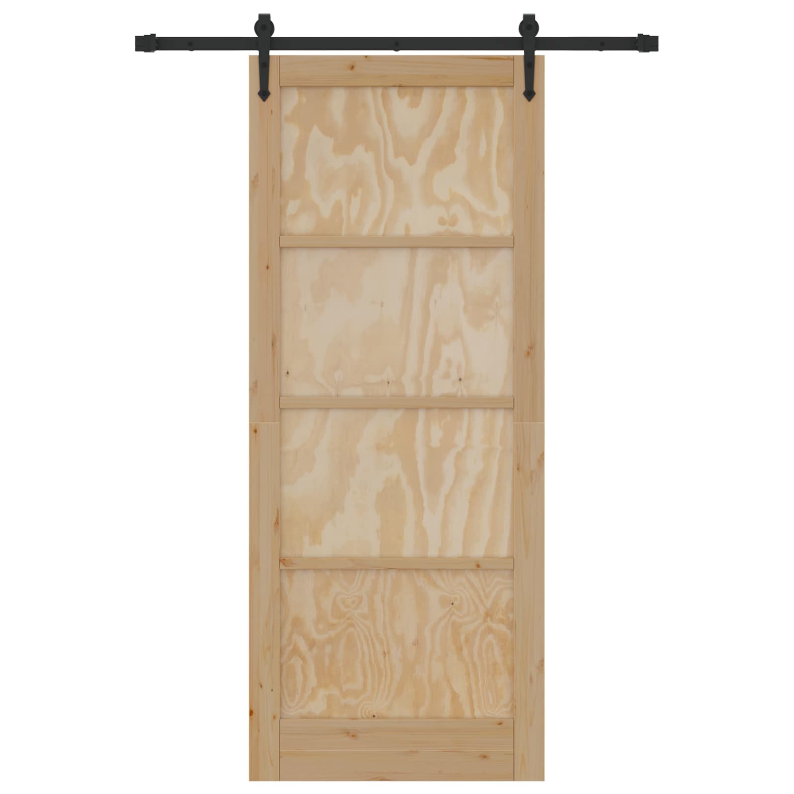 Συρόμενη Πόρτα ORKDAL Φυσικό 86 x 211 cm Μασίφ Ξύλο Πεύκου - Pakobazaar