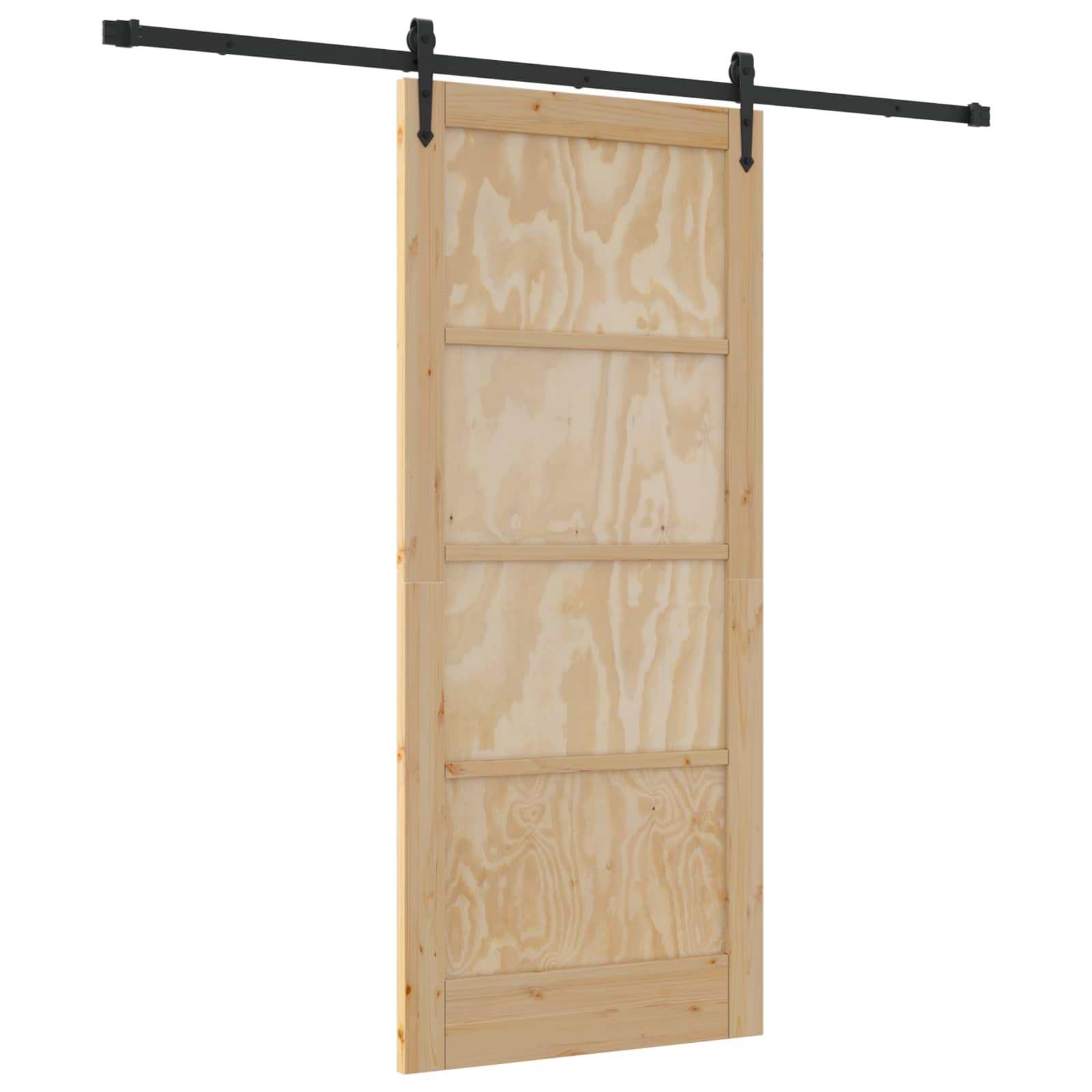 Συρόμενη Πόρτα ORKDAL Φυσικό 86 x 198,5 cm Μασίφ Ξύλο Πεύκου - Pakobazaar