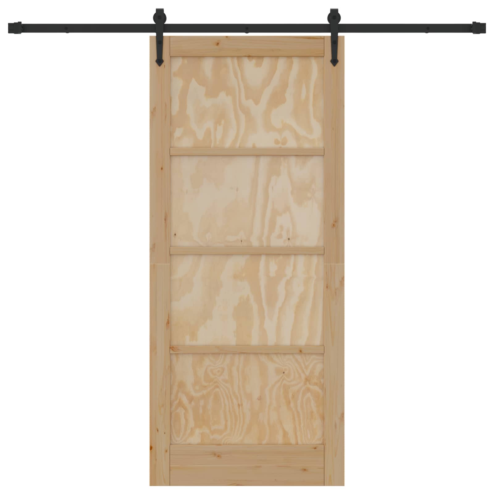 Συρόμενη Πόρτα ORKDAL Φυσικό 86 x 198,5 cm Μασίφ Ξύλο Πεύκου - Pakobazaar