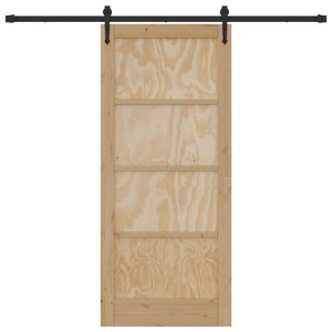 Συρόμενη Πόρτα ORKDAL Φυσικό 86 x 198,5 cm Μασίφ Ξύλο Πεύκου - Pakobazaar