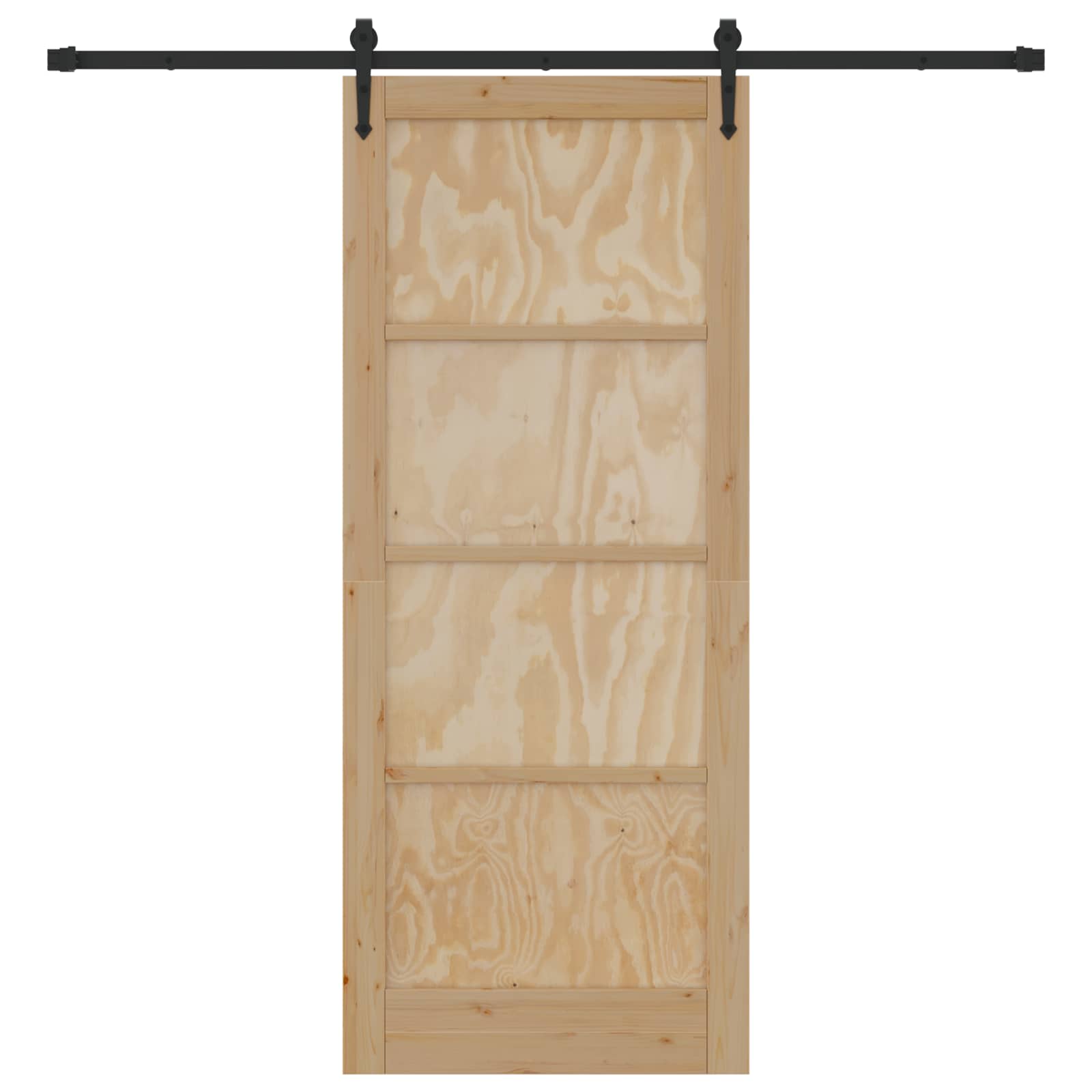Συρόμενη Πόρτα ORKDAL Φυσικό 86 x 211 cm Μασίφ Ξύλο Πεύκου - Pakobazaar