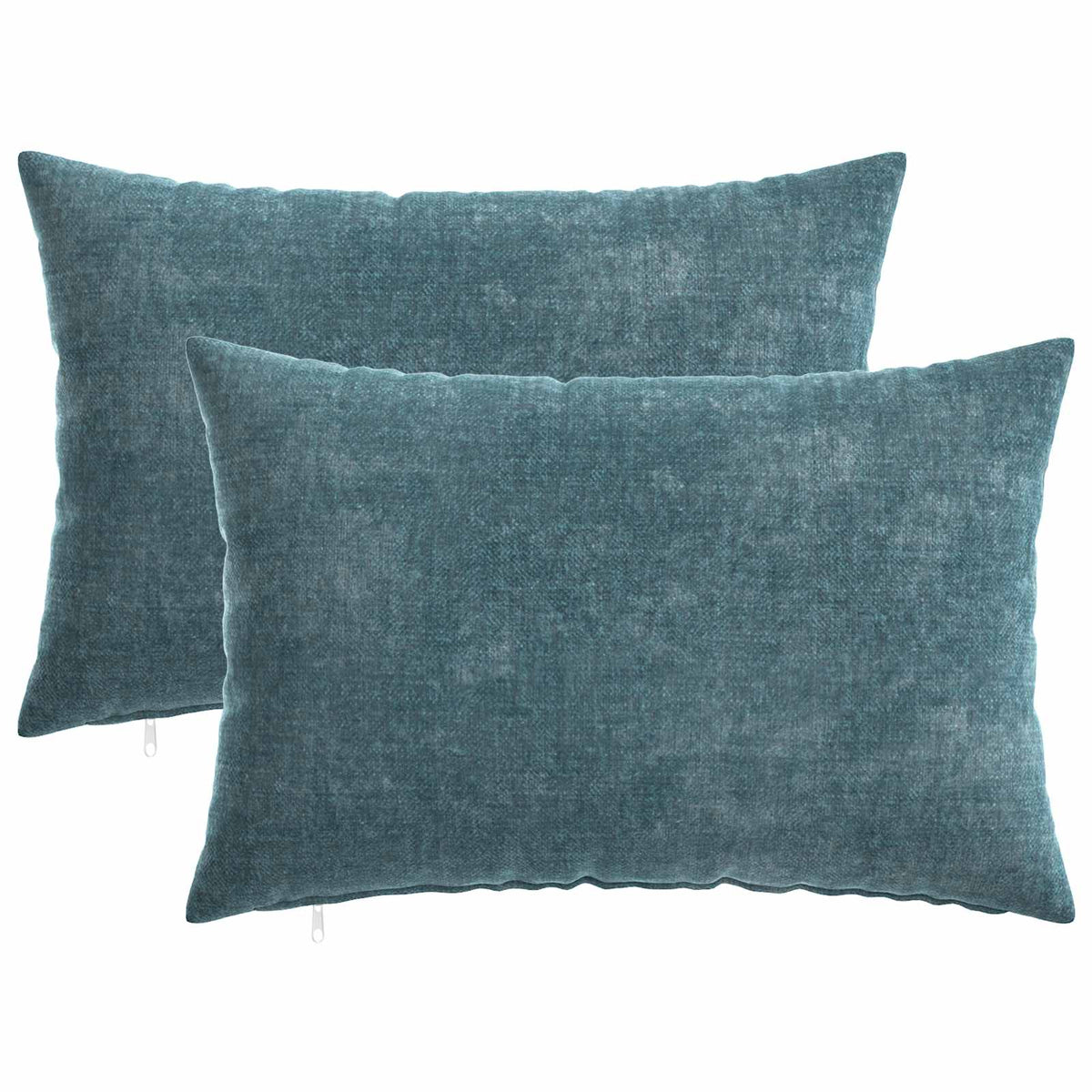 Μαξιλάρι 2 τμχ. HEERLEN Μπλε 40 x 60 cm Ύφασμα Chenille