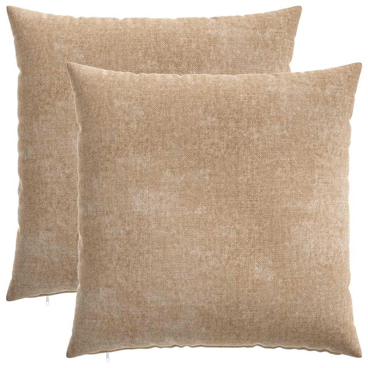 Μαξιλάρι 2 τμχ. HEERLEN Taupe 55 x 55 εκ Ύφασμα Chenille - Pakobazaar