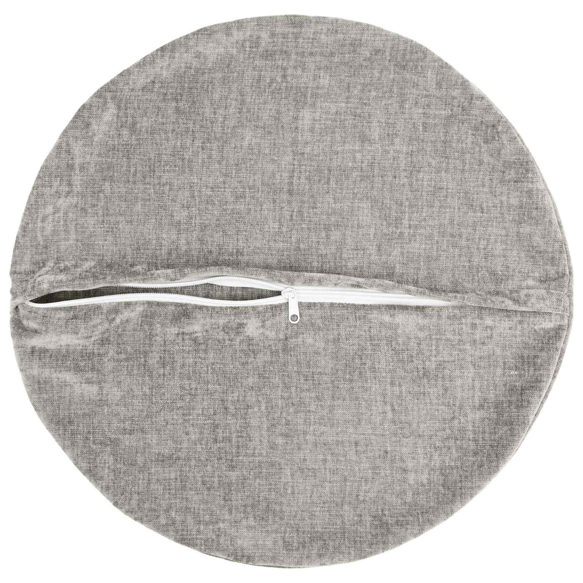 Μαξιλάρι 6 τμχ. HEERLEN Ανοιχτό γκρι Ø 60 cm Ύφασμα Chenille - Pakobazaar